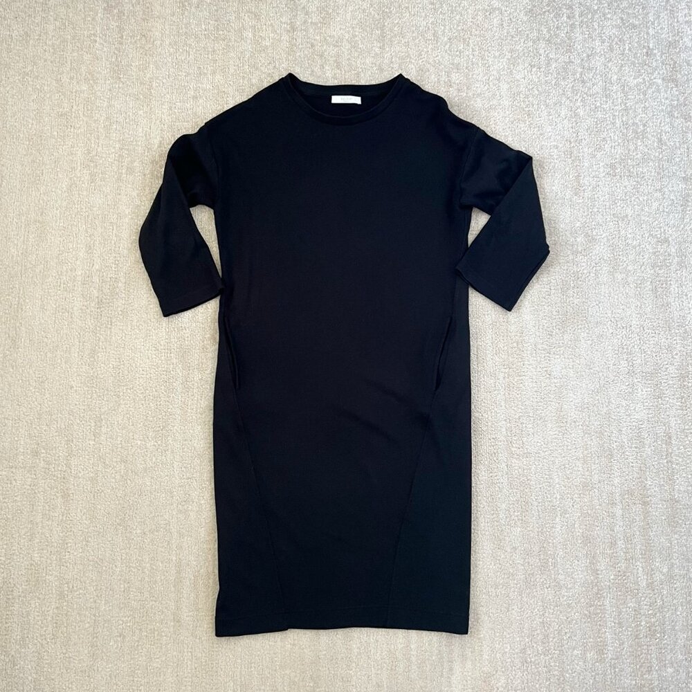 By-Bar Amsterdam Black Midi Dress With Pockets XS